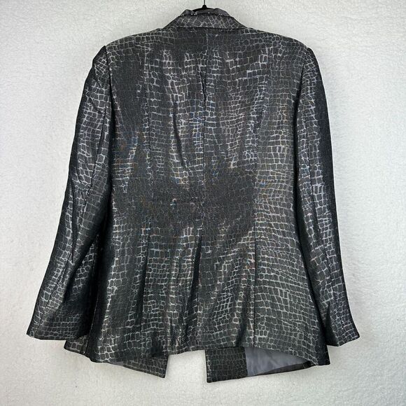 Vintage Stella Louise for KB Blazer Jacket Womens 10 Alligator Western Beaded - Picture 12 of 12